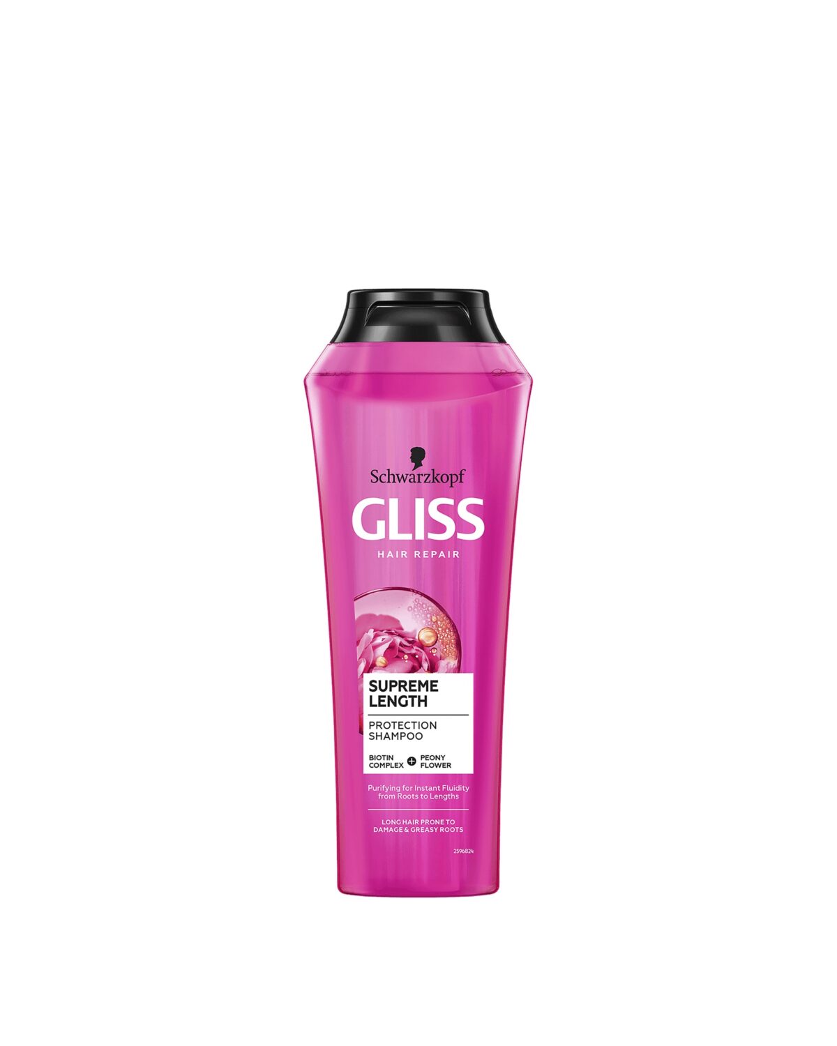 gliss shampoo supreme length protection for long hair prone to damage greasy roots 400 ml Schwarzkopf Gliss Hair Repair Supreme Length Shampoo, 400ml